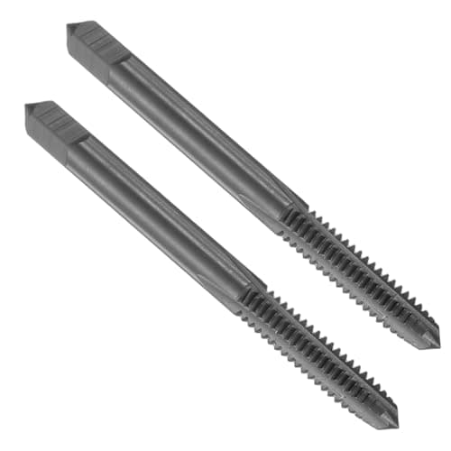 Image of sourcing map 2pcs Straight Flute Screw Taps 10-24 UNC 2B Thread HSS6542 Black Nitride Coated Machine Threading Milling Tap Tapping Tools