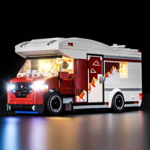 Image of Light Kit Compatible with Lego Holiday Adventure Camper Van 60454 (No Model), Decoration Lighting Set Compatible with Lego Holiday Adventure Camper Van Creative Toys