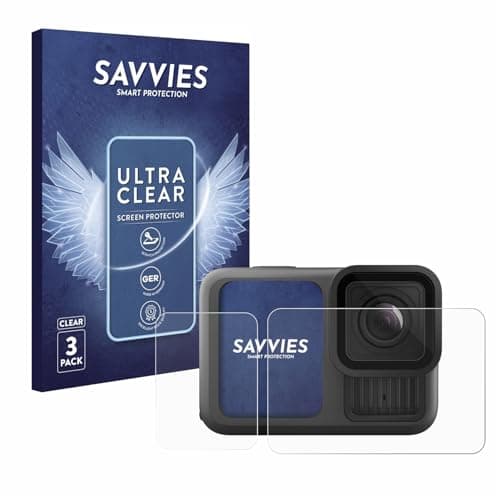 Image of Savvies 6 Pack Screen Protector compatible with GoPro Hero 13 Black Protection Film Clear