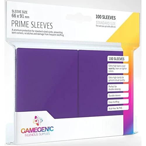 Image of Gamegenic GGS11021ML Prime Sleeves (100-Pack), Purple, GGS10021ML