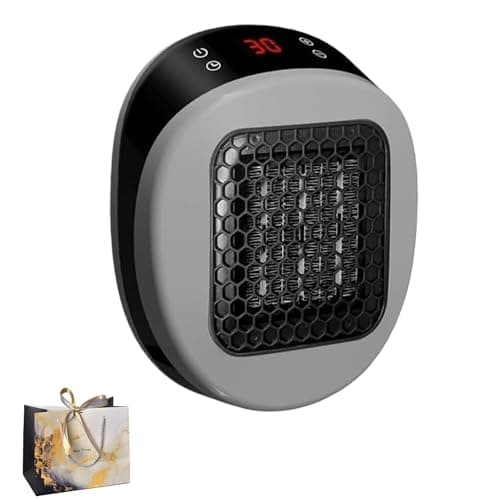 Image of Heatflash Heater, Heatflash Plug In Ceramic Heater, Portable Space Heat Flash Heaters, Ptc Heating Element, with Remote Control, 12 Hour Timing,Low Energy Efficient Quiet for Bedroom, Office (1PC)