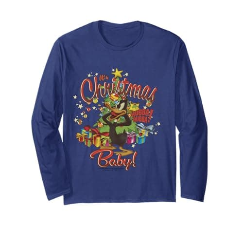 Image of It's Christmas Baby Hubba Hubba Fun Looney Tunes Long Sleeve T-Shirt