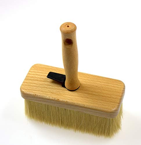Image of POL-BRUSH Wallpaper Paste Brush (7,5"x3,14"|190x80mm) - Masonry Paint Brush - Professional Paste Block Brush - Multipurpose Large Paint Brush - Good for Ceiling Paint, Fence, Shed, and Decking
