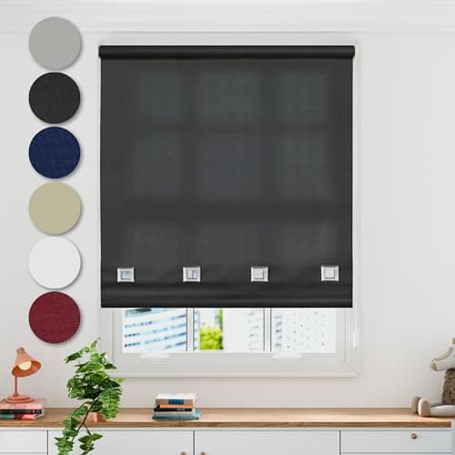 Image of Emma Barclay Square Eyelet Roller Blind - Width 120 x Drop 165cm