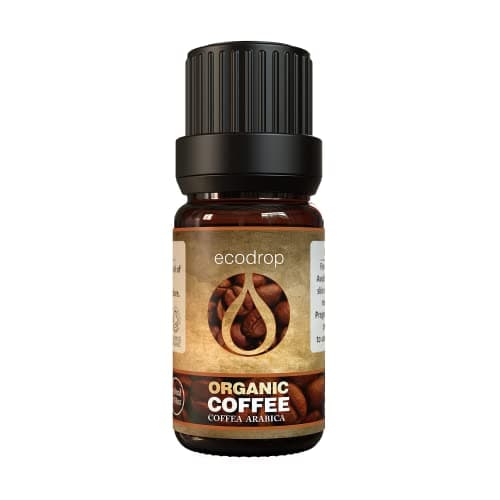 Image of Ecodrop Pure Coffee Essential Oil - 10ml Bottle | 100% Natural Indian Coffea Arabica Oil | Organic Aromatherapy Diffuser, Massage & Soap-Making Oil | Energy, Focus & Skin Exfoliation