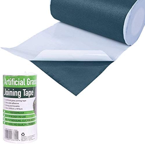 Image of GardenKraft 26600 5m x 15cm Artificial Grass Joint Tape / Self Adhesive Seaming Tape/ Fully Weatherproof Fake Grass Tape