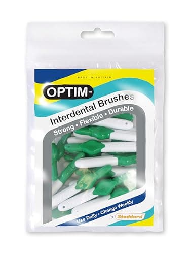 Image of Stoddard Icon Green Standard Interdental Brushes - 25 Per Pack