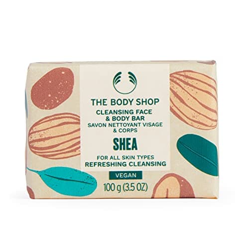 Image of The Body Shop Shea Soap - Face & Body Cleansing Bar - For All Skin Types - 100g