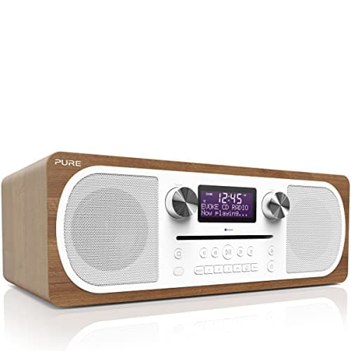 Image of Pure Evoke C-D6 All-in-One Music System with DAB/DAB+/FM Digital Radio – DAB Radio with Bluetooth Music Streaming, Dual Alarms and CD Player – Walnut