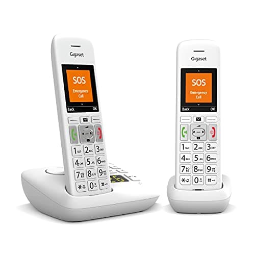 Image of Gigaset E390A Twin Big Button Home Cordless Phone with Answer Machine, Nuisance Call Block and Hearing Aid Compatibility