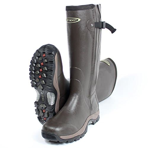 Image of Dirt Boot Neoprene Rubber Wellington MUCK Boot PRO Sport Hunt Zip (Brown, numeric_7)