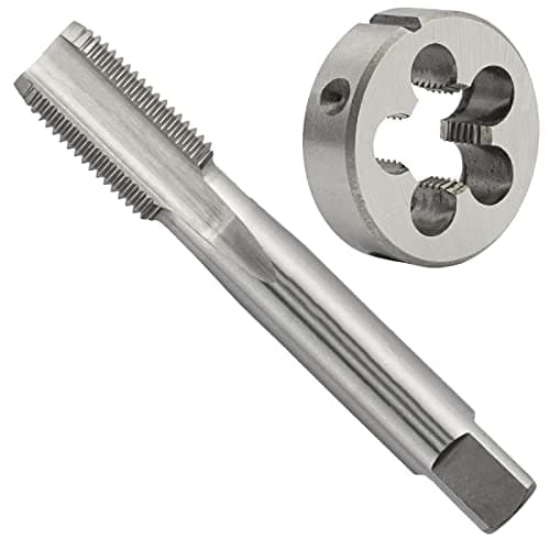 Image of Aceteel 1 3/16"-12 UN Tap and Die Set, 1-3/16 x 12 UN Right Hand HSS Machine Thread Tap and 1-3/16 x 12 UN Alloy Tool Steel Round Die