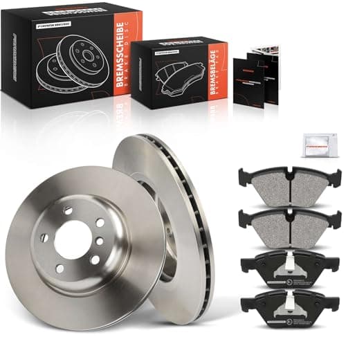 Image of Frankberg Brake Kit incl. 2x Brake Disc + 4x Brake Pad Front Compatible with 5 Series Touring F11 5 Series F10 Replace# 34116850886