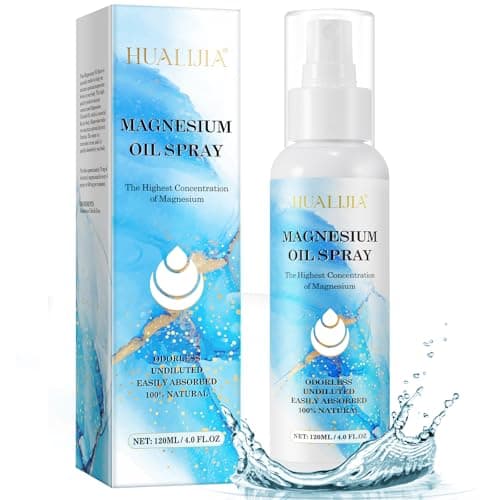 Image of Pure Magnesium Oil Spray, 100% Natural Topical Magnesium Spray for Feet, Magnesium Spray for Sleep, Safe and Effective, 120ml