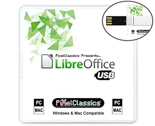 Image of LibreOffice Office Suite 2026 on USB | Compatible with Microsoft Office Word, Excel & PowerPoint for Home Student Business | One Time Purchase, Lifetime License & Free Updates | Windows PC & Mac