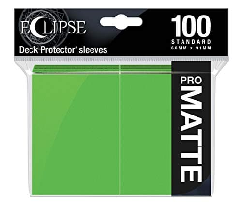 Image of Ultra Pro - Eclipse Standard Matte Sleeves 100 Pack - Lime Green