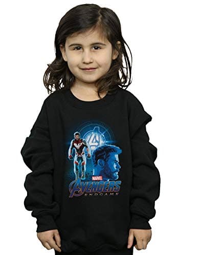 Image of Marvel Girls Avengers Endgame Thor Team Suit Sweatshirt Black 5-6 Years