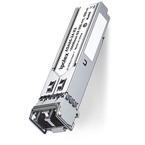 Image of ipolex 1G SFP LC SX Module, 1000Base-SX SFP Multimode Mini-GBIC Transceiver Compatible for HP J4858A/ J4858B/ J4858C, Dual LC Connector, MMF, 850nm, 550m