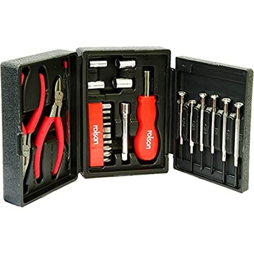 Image of Rolson 36039 25 pc Mini Tri Fold Tool Kit