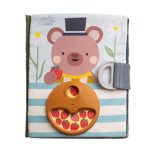 Image of Taf Toys Fantasy Busy Book. Baby Activity Book, Soft Cloth Touch & Feel Book for Toddlers. Montessori Busy Board. Early Learning Developmental Toy, Sensory Play. Suitable for Boys & Girls 18 months +