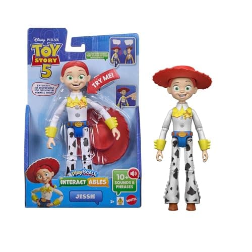Image of Mattel ​Disney and Pixar Toy Story 5 Interactables Talking Figures, 7 Inch Playscale, Movie Phrases & Converses with Others in Line, Characters Vary, JKV27