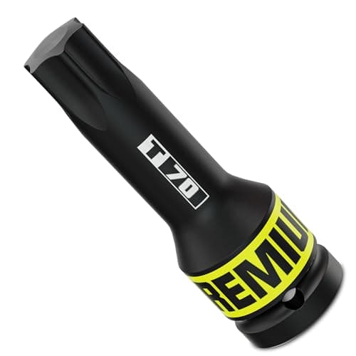 Image of Aurlloct 1/2 Inch Drive Impact Torx Bit Socket, T70 Impact Star Bit Socket, Auto Motive Maintenance, Repairs, and DIY Projects