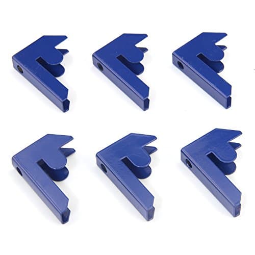 Image of Monster Racking T-Rax Garage Shelving Bay Connector Clips, Pack of 6, Blue