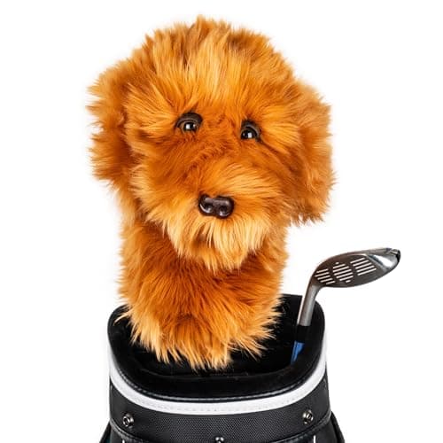 Image of Daphne's Doodle Dog Driver/Fairway Wood Head Cover - Brown
