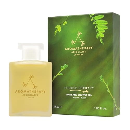 Image of Aromatherapy Associates Bath and Shower Oil, Luxury Spa, Natural Bath, Bath Oil, Vegan, Cruelty Free, Environment Friendly (55 ml (Pack of 1), Forest Therapy Bath & Shower Oil)