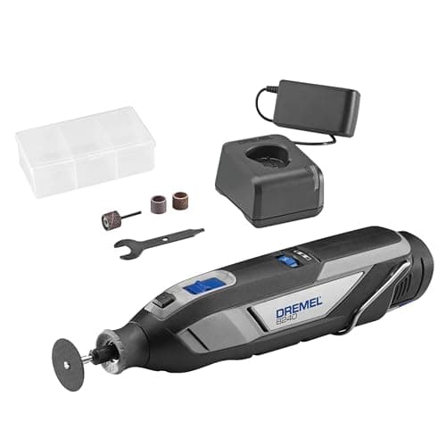 Image of Dremel 8240 Cordless Rotary Tool 12V 2Ah Lithium-ion Battery, Multitool Kit with 5 Accessories, Variable Speed 5.000-35.000 RPM and Quick Charge Time