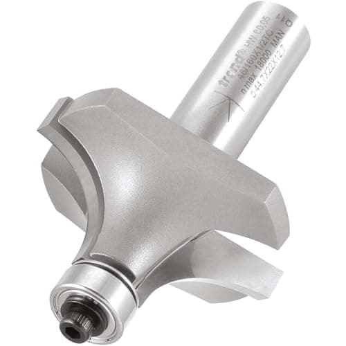 Image of Trend Professional Bearing Guided Ovolo Router Cutter, 16mm Radius, 1/2 Inch Shank, 44.5mm Cut Diameter & 22mm Cut Length, Two Bearings, Tungsten Carbide Tipped, 46/160X1/2TC