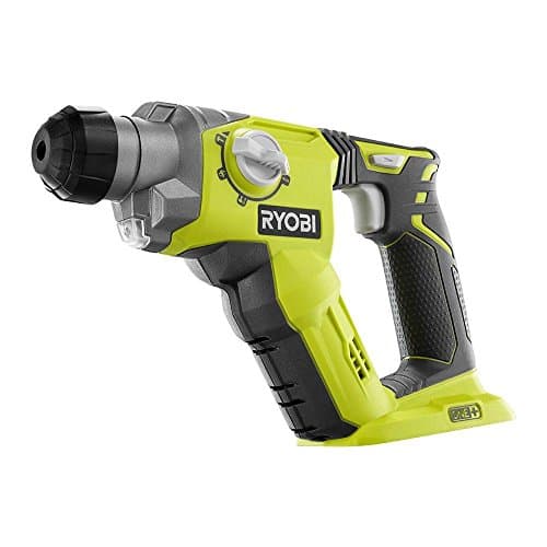 Image of RYOBI 18-Volt ONE+ Lithium-Ion Cordless 1/2 Inch SDS-Plus Rotary Hammer Drill (Tool Only) (Non-Retail Packaging), Clear,white