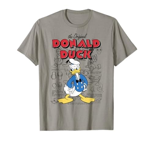Image of Disney Donald Duck Original Donald Draw Background T-Shirt