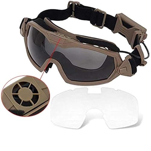 Image of HANSTRONG GEAR H World EU Fan Version Cooler Softair Airsoft Glass Regulator Goggles Ski Snowboard Bike Sports DE