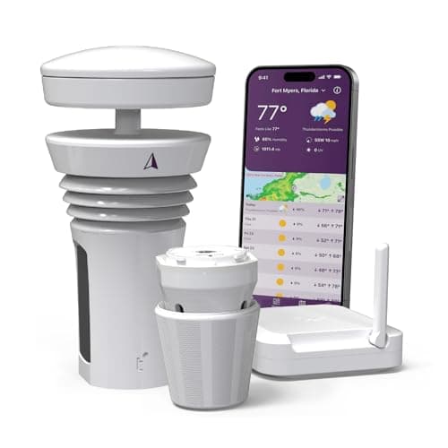 Image of Tempest Weather Station with AI Forecasting, Wireless WiFi Weather Station with Built-In Wind Meter & Rain Gauge, Real-Time Weather, App & Alexa | Smart Home Weather Station