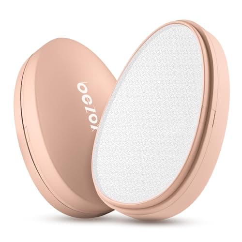Image of BEZOX 2in1 Nano-Glass Foot File and Callus Remover - Highly Effective Callus Remover Wake Up Velvety Feet - Comfortable, Gentle Hard Skin and Callus Removal (Apricot)