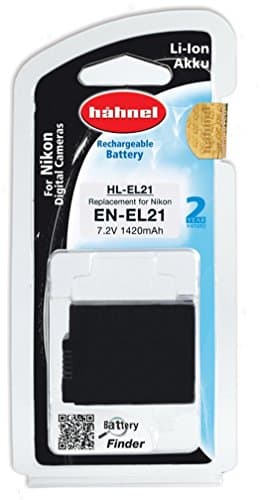Image of hähnel HL-EL21 Replacement Li-Ion Battery for Nikon EN-EL21 - Black
