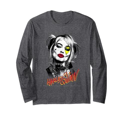 Image of Birds Of Prey Harley Quinn Kiss Long Sleeve T-Shirt