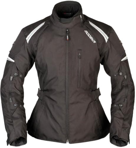Image of Modeka Violetta Ladies Motorcycle Textile Jacket, black/black, 38