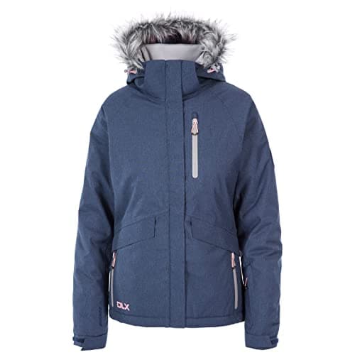 Image of DLX Women Francesca Warm Waterproof and Windproof Ski Jacket - Navy Marl, 2X-Small