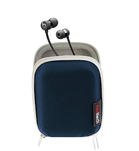 Image of Navitech Blue Hard Protective Earphone Case Compatible with The Beyerdynamic Soul Byrd Headphones.