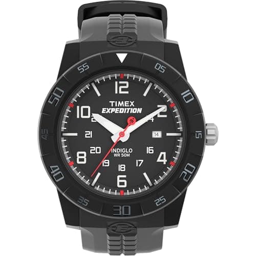 Image of Timex Expedition Fullsize Rugged Core Analog Watch T49831SU with Black Resin Strap
