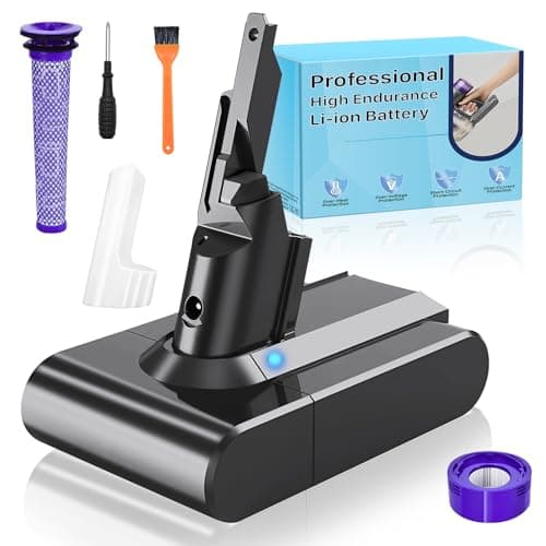 Image of 7500mAh Replacement Battery for Dyson V7 Series, New Upgrade High Capacity Battery Replacement Parts for Dyson V7 Animal/Fluffy/Motorhead SV11 Vacuum Cleaner with Full Set Repair Tool Kits