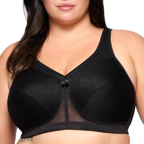 Image of Glamorise MagicLift Active Support Wirefree Bra 1005 (Women's & Women's Plus) Black