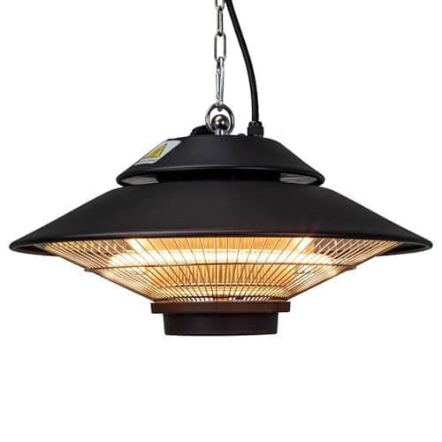 Image of SIP Infrared Halogen Heater 230V 1.5kW Hanging Electric Patio Heater with Remote Contol 5118 BTU/hr