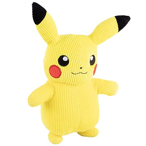 Image of Pokémon Select Corduroy Pikachu Plush - 8-Inch - Unique Fabric - Authentic Details