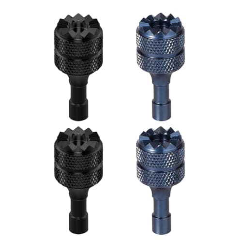 Image of 3 Pro/Mini 4 Pro Control Sticks, 4pcs Aluminum Alloy Drone Joysticks for DJI Mini 3/Mini 3 Pro/Mini 4 Pro/Air 3 /Mavic 3 Pro RC & RC 2 Remote Controller Replacement Accessories (Blue, Black)