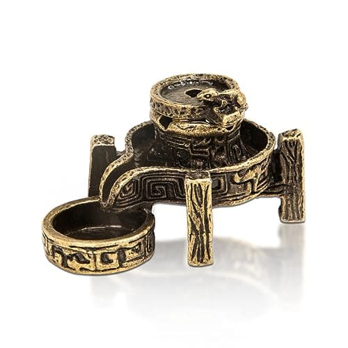 Image of DEJIN 1Pcs Mini Backflow Incense Burner Vintage Waterfall Incense Holder for Home Office Meditation Yoga Decor