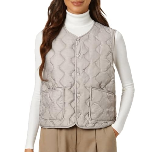 Image of Warm Coats For Men Cream Gilet Women Uk Work Body Warmer Jackets Running Ladies Winter Softshell Womens Quilted Vest Puffer Gilets Sleeveless Borg Lady Golf Gillet Bodywarmer Fitted Grey L