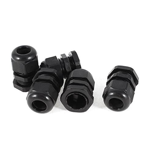 Image of sourcing map 5 Pcs M20x1.5 Waterproof Connector 6-12mm Cable Locknut Stuffing Gland